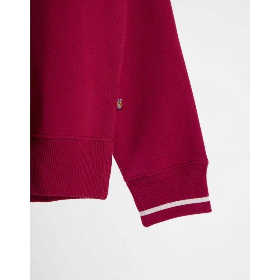 大特価 Sweatshirt Neck High Saxman トップス スウェット トレーナー レディース Dickies ディッキーズ レディース スウェット トレーナー ディッキーズ Dickies In レッド Red トップス Meorboston Org