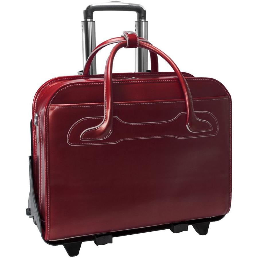 マックレーンユーエスエー Mcklein Usa レディース パソコンバッグ バッグ W Series Willowbrook Leather Detachable Wheeled Laptop Case Red Www Lucascdgpiga Com