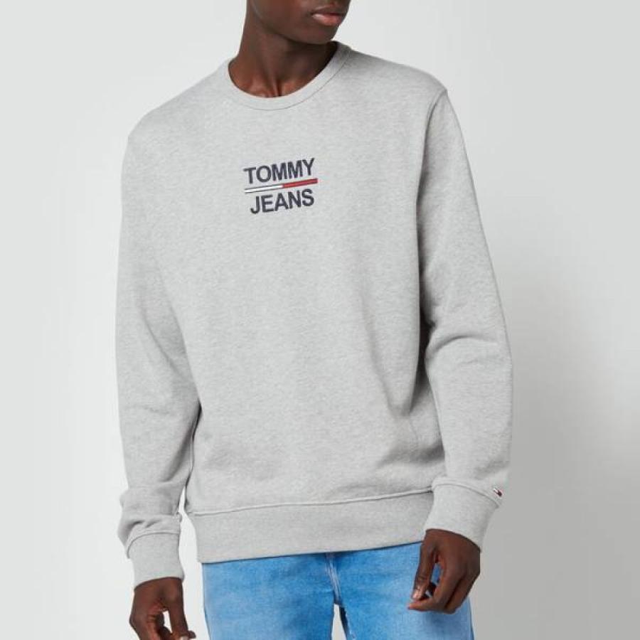 オンライン限定商品 Crew Essential トップス スウェット トレーナー メンズ Jeans Tommy ジーンズ トミー メンズ スウェット トレーナー ジーンズ トミー Jeans Tommy Sweat Grey Heather Grey Light トップス
