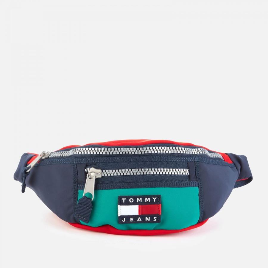 トミー ジーンズ Tommy Jeans メンズ ボディバッグ ウエストポーチ バッグ Tjm Heritage Bumbag Midwest Green Blue Green Red Cb3 Ff2868b3 トミー ジーンズ Tommy Jeans メンズ ボディバッグ ウエストポーチ バッグ Tjm Heritage Bumbag
