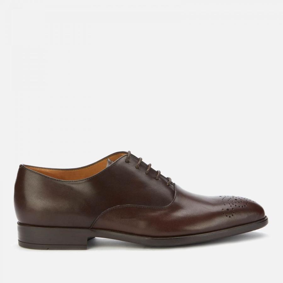 ポールスミス Ps Paul Smith メンズ 革靴 ビジネスシューズ シューズ Brown 靴 Guy Shoes Oxford Leather 人気の定番 Dark
