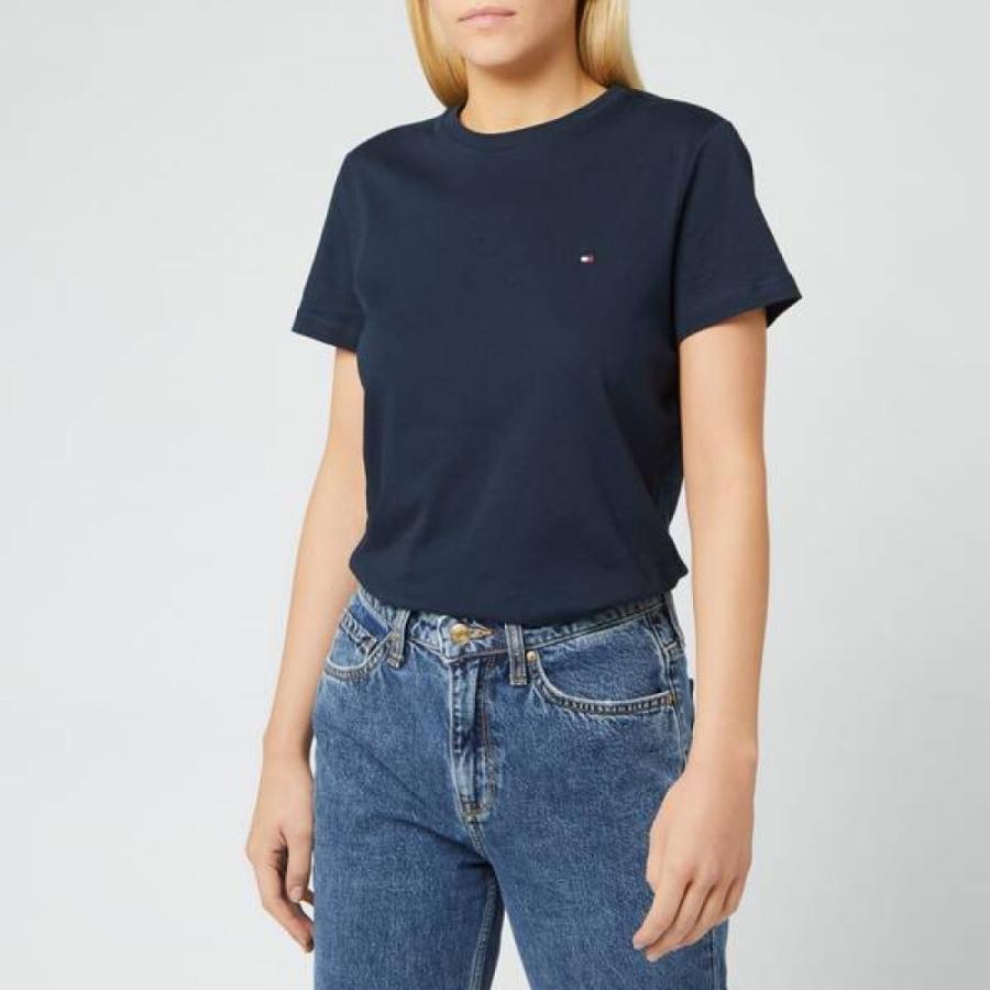 海外 で 買う トミー ヒルフィガー Tommy Hilfiger レディース Tシャツ トップス Heritage Crew Neck T Shirt Midnight Navy 神奈川激安 Superavila Com