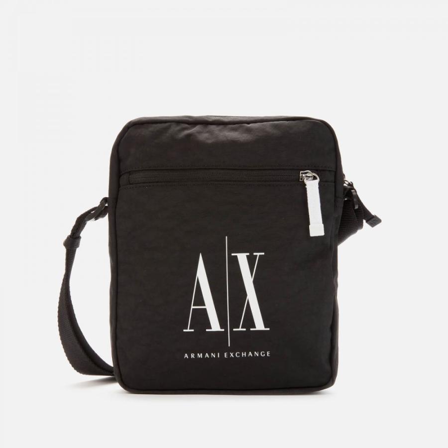 50 Off アルマーニ Armani Exchange メンズ ショルダーバッグ バッグ Ax Logo Cross Body Bag Black 爆売り Blackhairomg Net