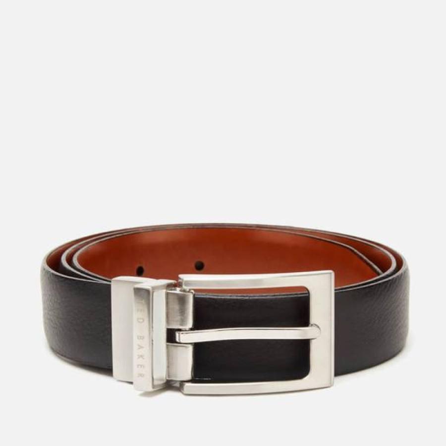 おすすめネット ファッション小物 メンズ ベルト テッドベーカー Baker Ted テッドベーカー Black Black Belt Reversible Karmer ベルト メンズ Baker Ted 財布 帽子 ファッション小物