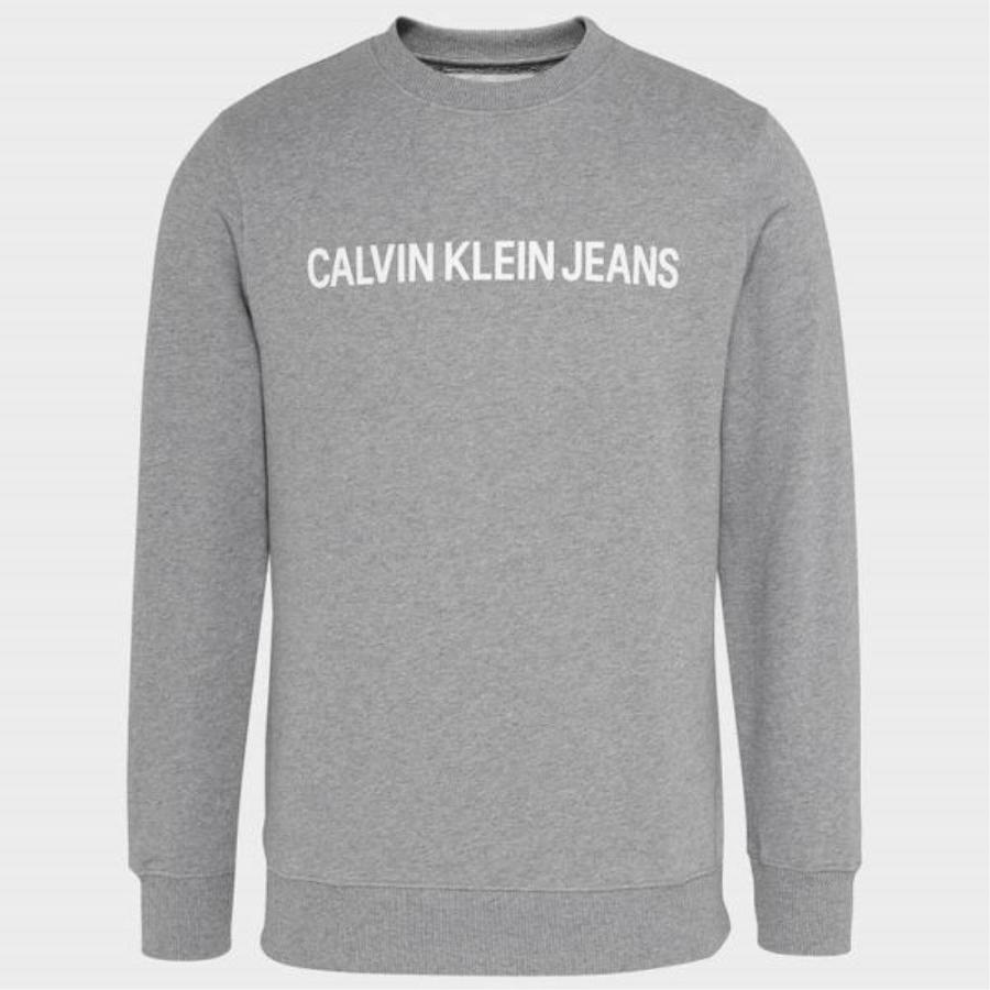 絶対一番安い Core トップス スウェット トレーナー メンズ Jeans Klein Calvin カルバンクライン Institutional Heather Grey Sweatshirt Logo トレーナー サイズ Xxl Www Nuffieldcounselling Com Sg