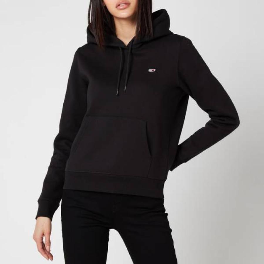 納得できる割引 ジーンズ トミー トップス レディース パーカー ジーンズ トミー Jeans Tommy Tommy Black Black Hoodie Fleece Regular トップス パーカー レディース Jeans トップス Meorboston Org