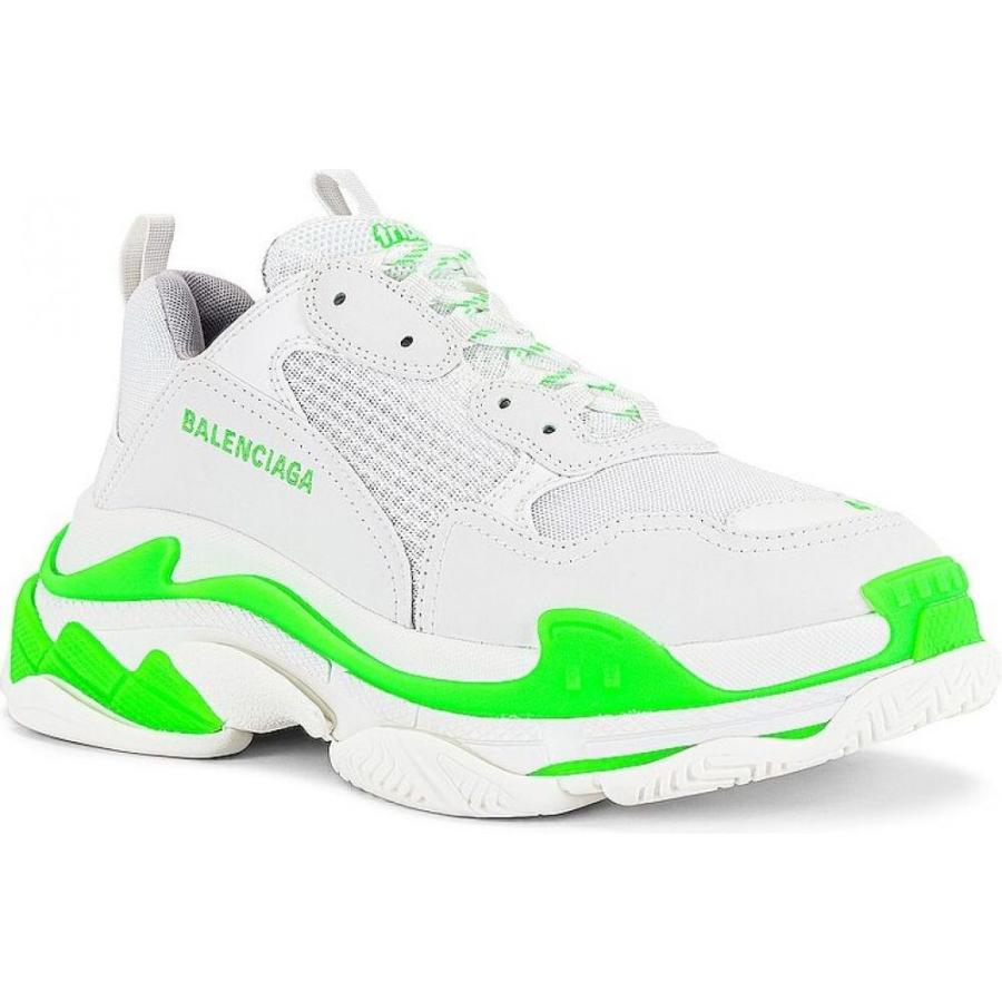 名入れ無料 シューズ 靴 メンズ スニーカー バレンシアガ Balenciaga バレンシアガ Green White Fluo Sneaker S Triple シューズ 靴 スニーカー メンズ Balenciaga シューズ
