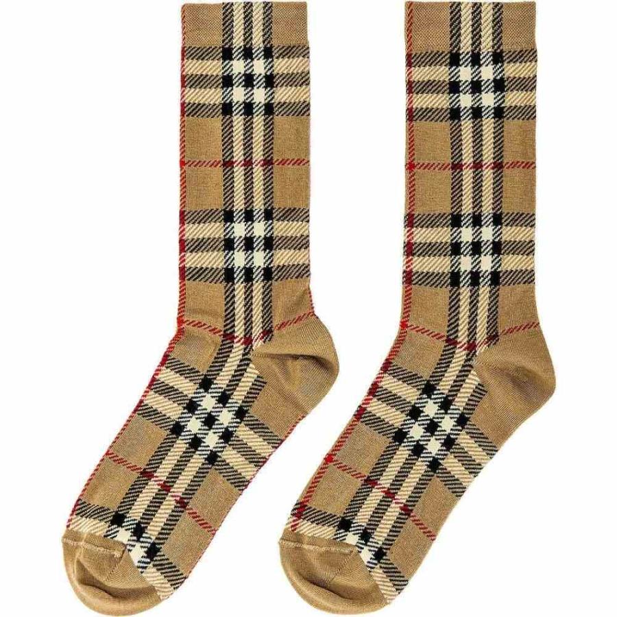 21年製 新品 Burberry Beige Archive Socks インナー 下着 ソックス メンズ Burberry バーバリー インナー 下着 メンズ ソックス バーバリー 靴下 Hermandad Estrella Org