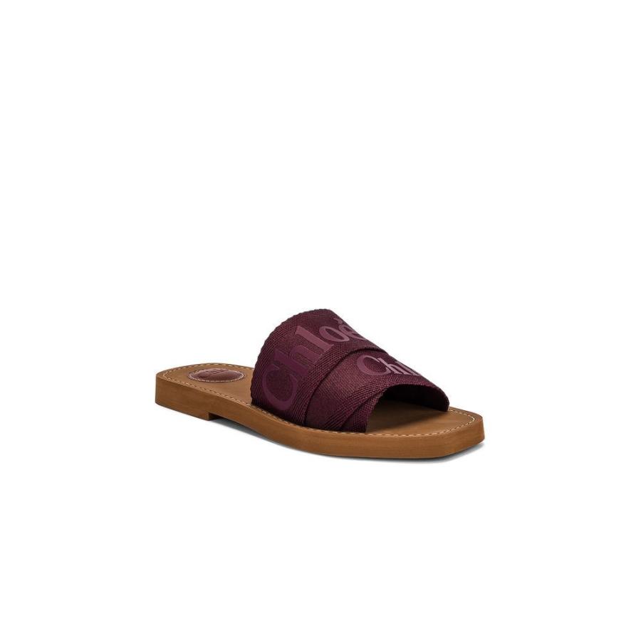 クロエ Chloe レディース サンダル・ミュール シューズ・靴 Woody Slides Obscure Purple