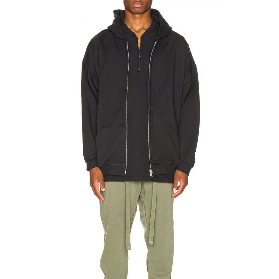 フィアオブゴッド Fear Of God メンズ パーカー トップス Everyday Full Zip Hoodie Vintage Black Supersport Tn