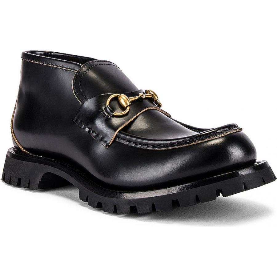 グッチ Gucci メンズ ブーツ シューズ Boot Black Harald 新品未使用正規品 靴
