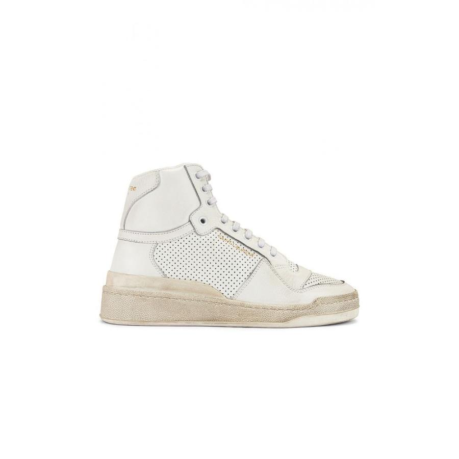 イヴ サンローラン Saint Laurent レディース スニーカー シューズ 靴 High Top Sneakers White Mgp Lv