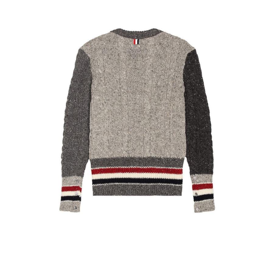 全てのアイテム トップス メンズ ニット セーター ブラウン トム Browne Thom トム Grey Tonal Pullover トップス ニット セーター メンズ Browne Thom ブラウン トップス Marinautodetailing Com