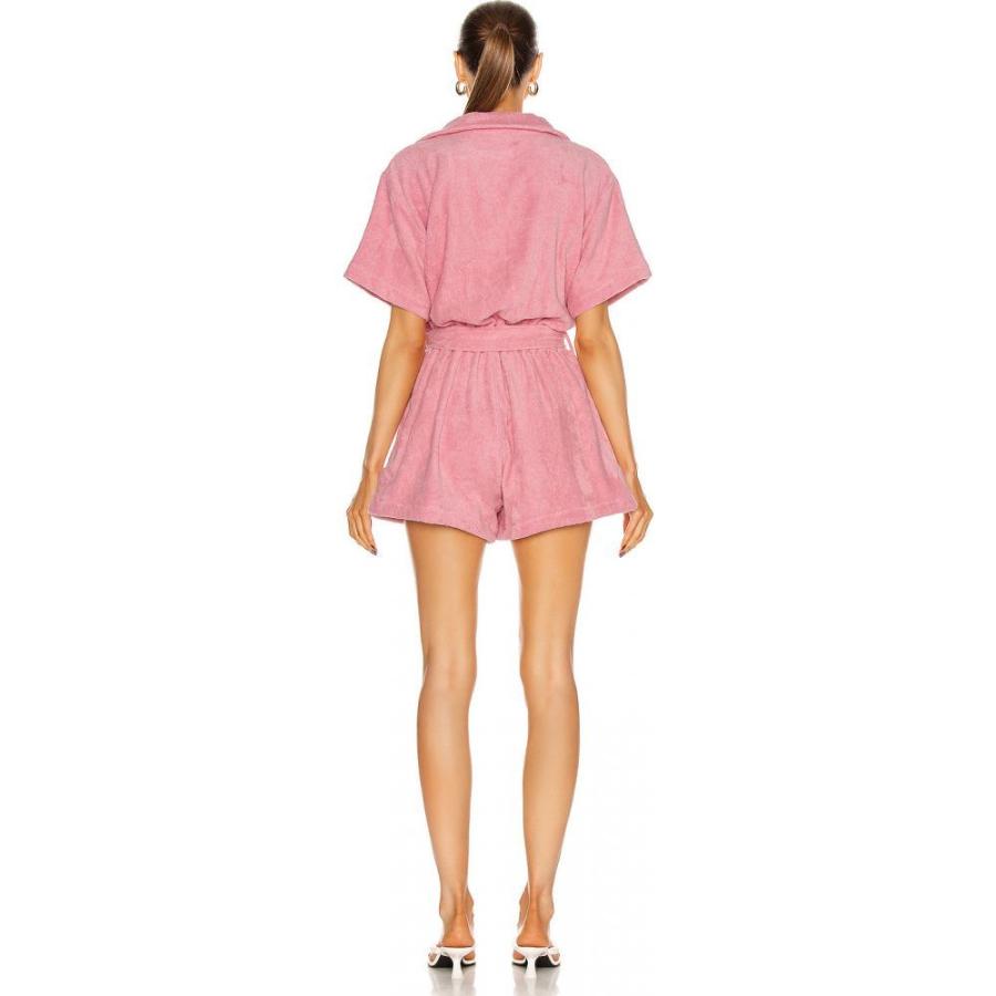 メーカー包装済 テリー Terry レディース オールインワン ワンピース ドレス Belted Romper Pink 魅了 Zoetalentsolutions Com