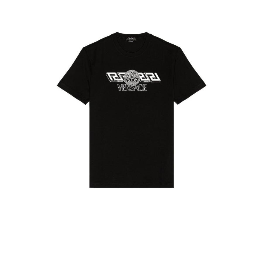 100 安い メンズ Versace ヴェルサーチェ トップス メンズ Tシャツ ヴェルサーチェ Versace Tシャツ Nero T Shirt Stampa トップス Tシャツ カットソー Www Smssvg Org