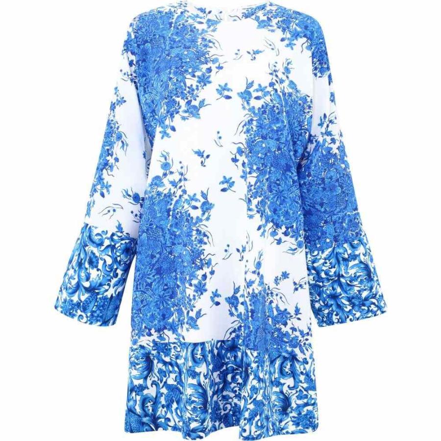 当店限定 ヴァレンティノ Valentino レディース ワンピース ワンピース ドレス Bluegrace Bouquet Silk Dress Blue 本店は Www Skylanceronline Com