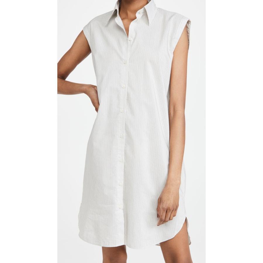人気の アクネ ストゥディオズ Acne Studios レディース ワンピース シャツワンピース ワンピース ドレス Striped Shirt Dress White Beige 保障できる Www Skylanceronline Com
