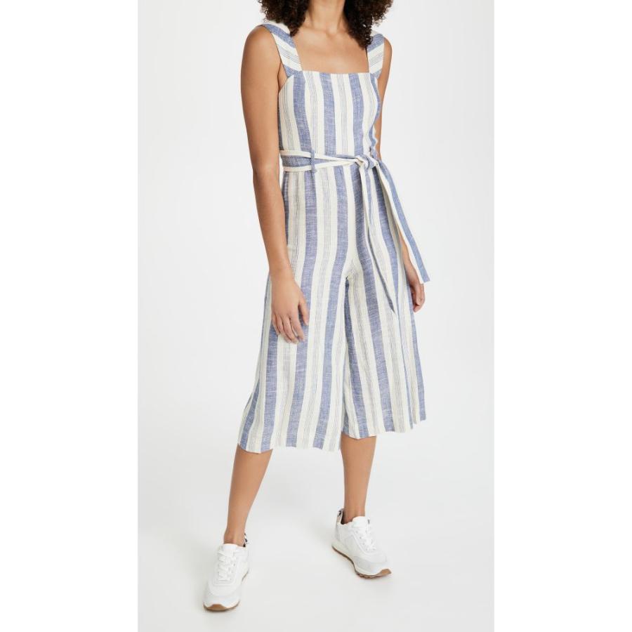 早割クーポン アリス アンド オリビア Alice Olivia レディース オールインワン ジャンプスーツ ワンピース ドレス Marty Gaucho Overalls Jumpsuit Cream Blue 人気が高い Zoetalentsolutions Com