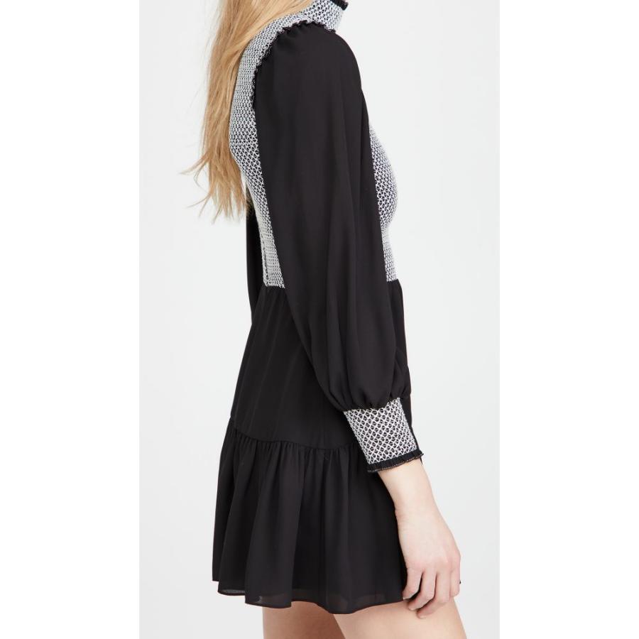 爆安プライス アリス アンド オリビア Alice Olivia レディース ワンピース ａライン ワンピース ドレス Elvira Smock Bodice Tiered Dress Black White 期間限定セール Www Skylanceronline Com