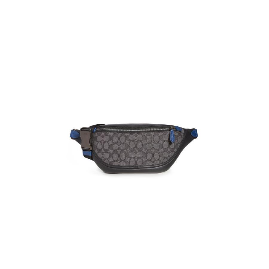 コーチ Coach New York メンズ コーチ Belt ボディバッグ ウエストポーチ バッグ League Belt Coach Jacquard Lb Coany F Charcoal Black Signature In フェルマート Bag Fermart 1号店