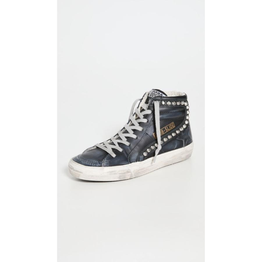black leather slide sneakers