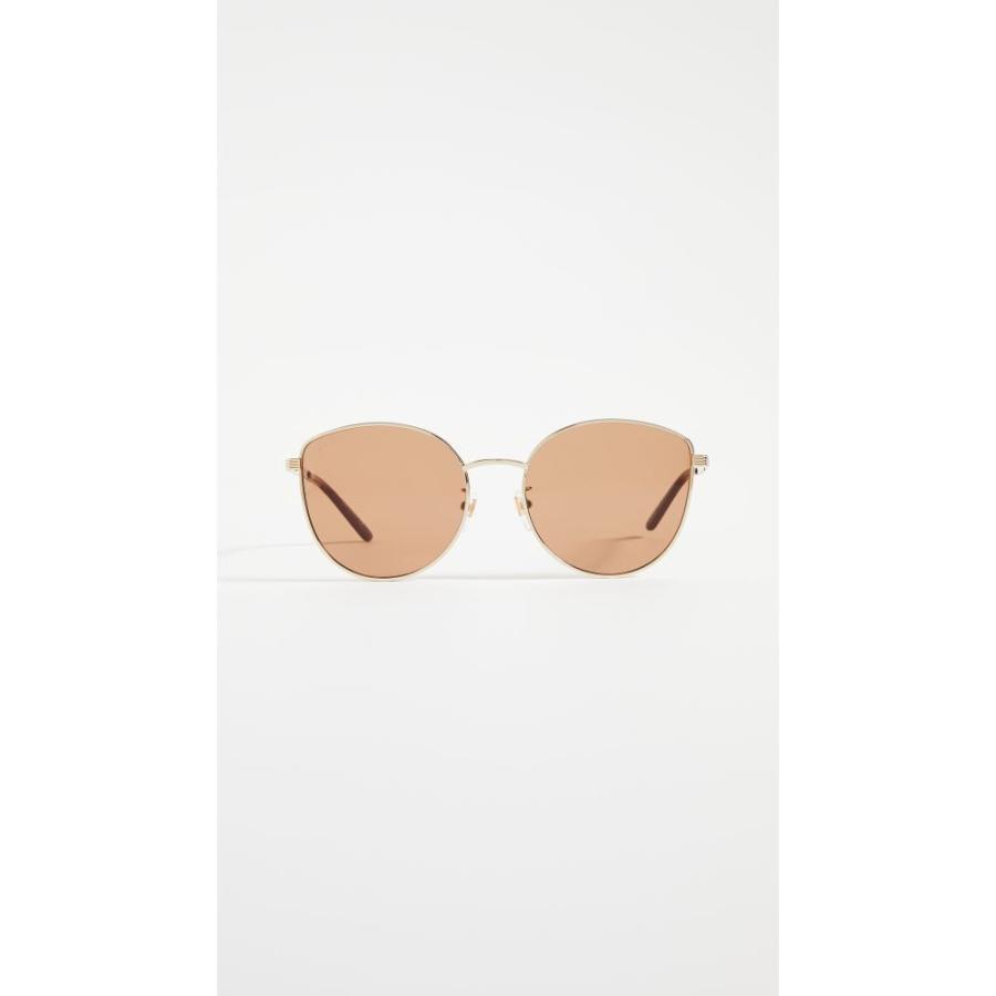 コンビニ受取対応商品 Metal Light キャットアイ メガネ サングラス レディース Gucci グッチ ファッション小物 レディース メガネ サングラス グッチ Gucci Feminine Brown Gold Gold Sunglasses Eye Cat 財布 帽子 ファッション小物 Samoobrona Poznan Pl