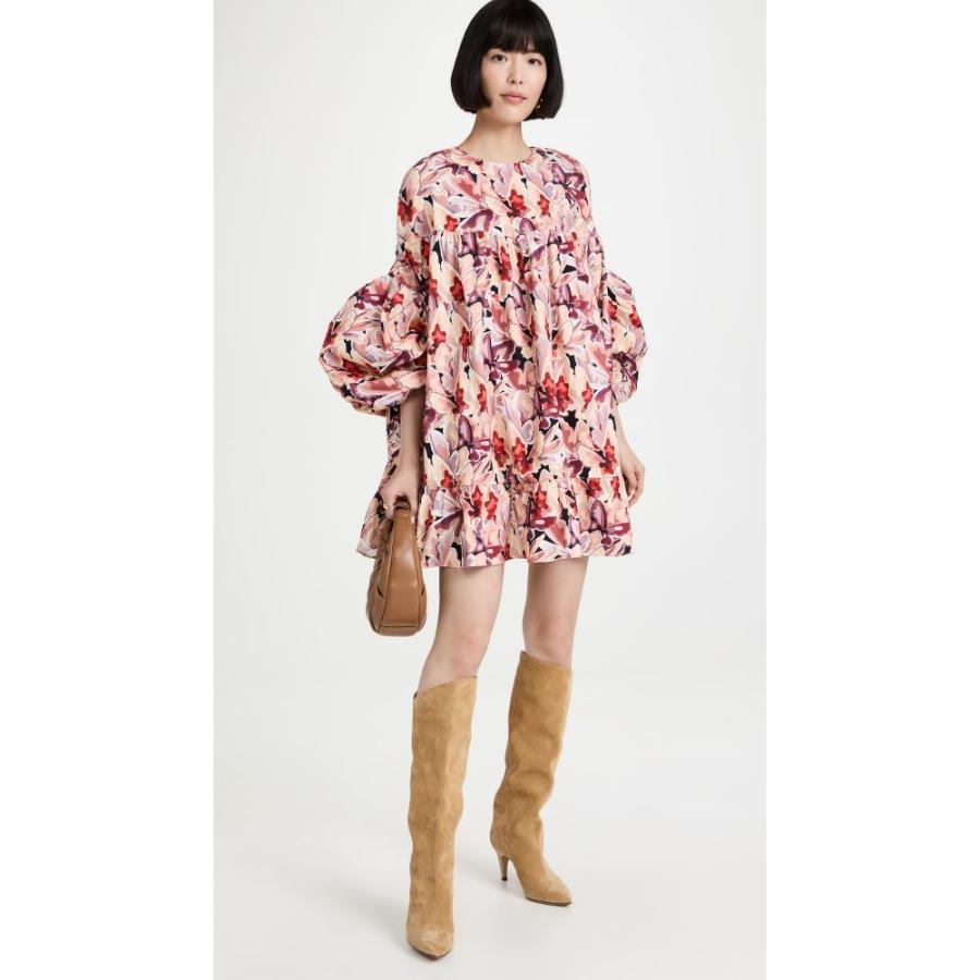 受注可 キカバルガス Kika Vargas レディース ワンピース ワンピース ドレス Gina Dress Nude Butterflies Cotton Print 正規激安 Eform Banksleman Co Id