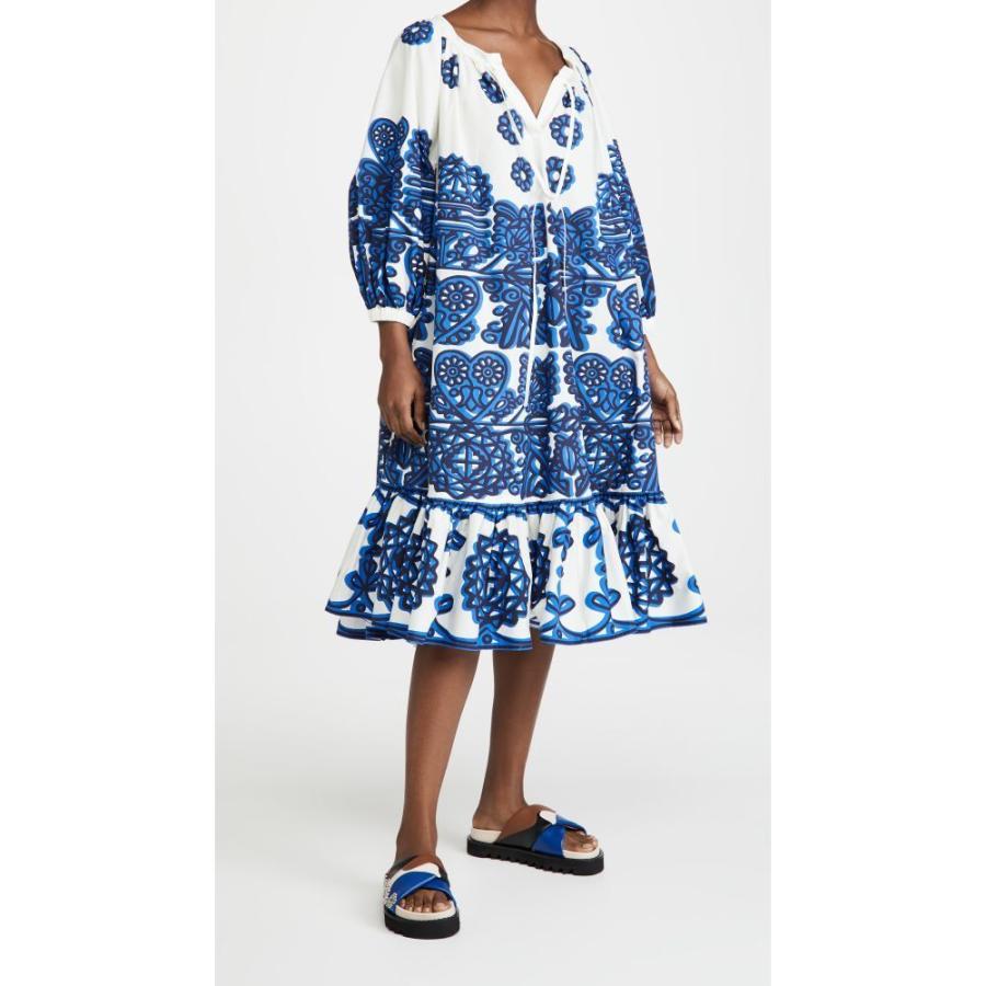 100 の保証 ラダブルジェー La Double J レディース ワンピース ワンピース ドレス Folk Dress Parnaveg Cuore Blue レビューで送料無料 Worksthal Com