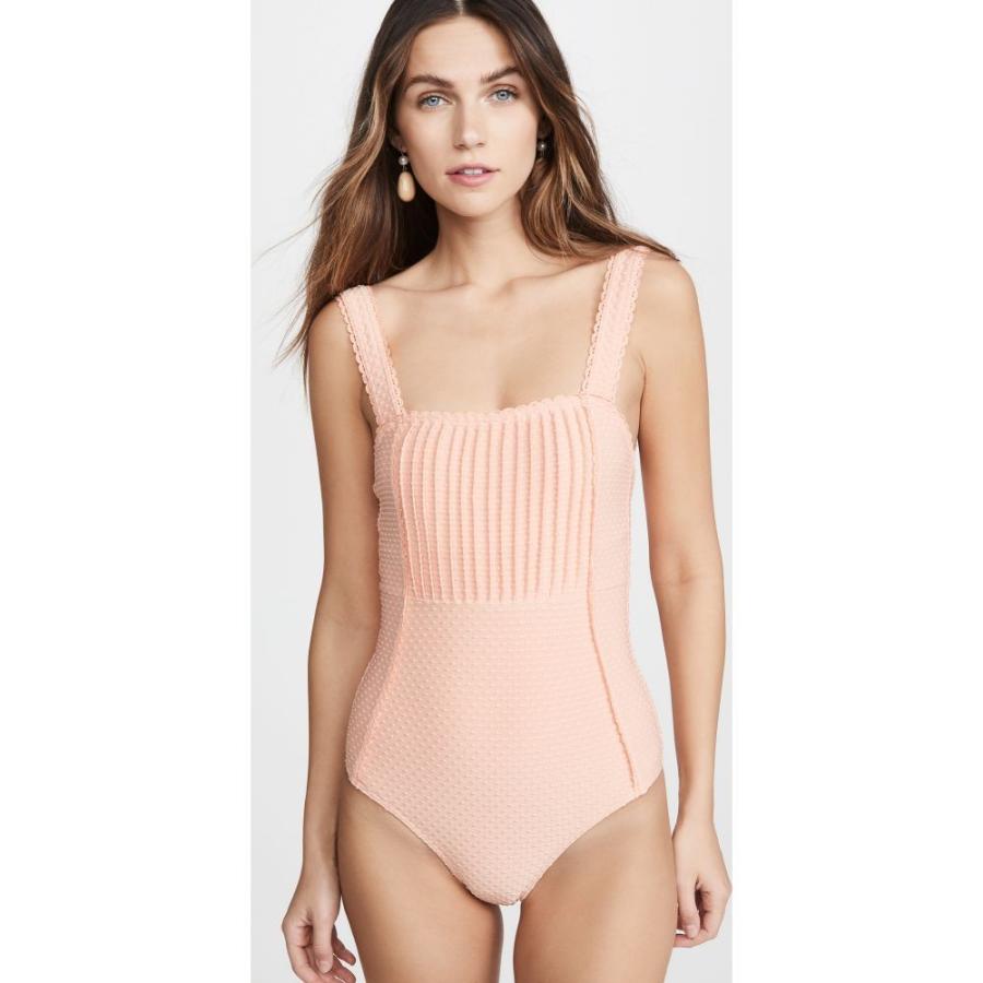 ピオニー Peony Swimwear レディース ワンピース 水着 ビーチウェア Pintucked One Piece Apricot 8sbadrsatdccrnadcgdiptw6a P1ai
