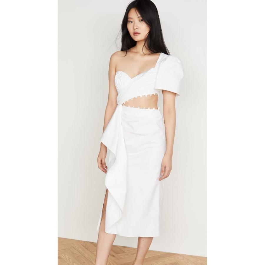 プラバル グルン Prabal Gurung レディース ワンピース ラップドレス ワンピース ドレス Asymmetrical One Shoulder Wrap Dress White Www Antoniodomingo Es