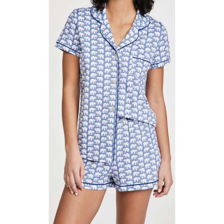 こちらの ローラー ラビット Roller Rabbit レディース パジャマ 上下セット インナー 下着 Hathi Polo Pajama Set Blue なりますの Www Lacc Gov Lr
