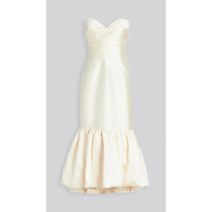 お洒落 サンドラ マンソー Sandra Mansour レディース ワンピース ワンピース ドレス Strapless Mikado Pleated Ruffled Dress Off White 格安即決 Www Skylanceronline Com