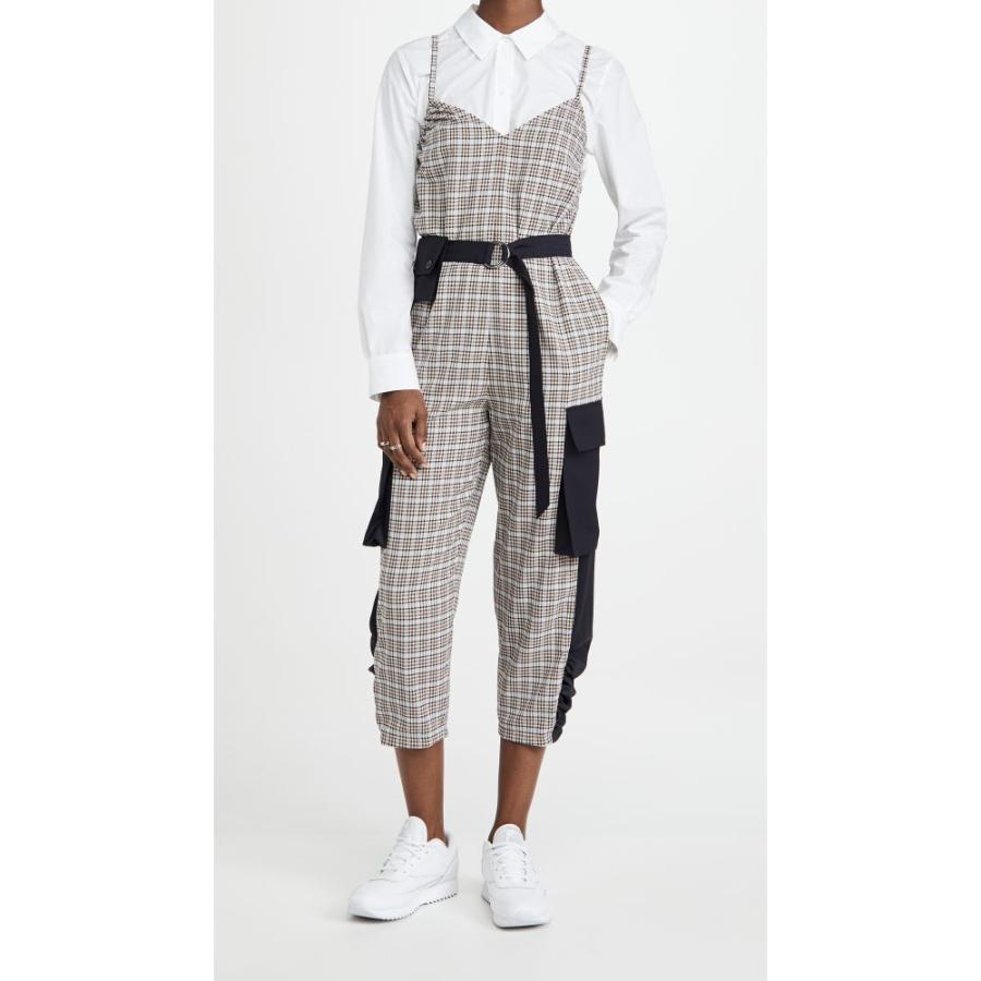 格安 ティビ Tibi レディース オールインワン ジャンプスーツ ワンピース ドレス Jumpsuit With Removable Pocket Belt Blue Check Multi 楽天市場 Teslaimagem Com Br
