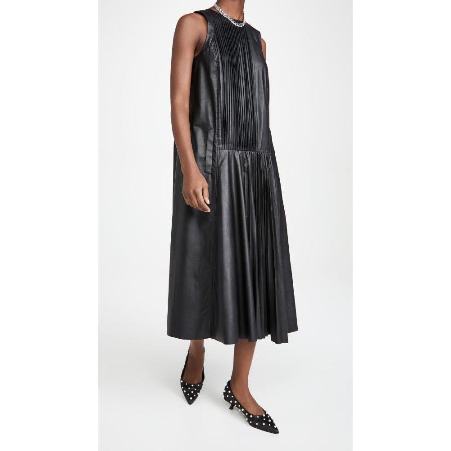 速達メール便送料無料 ティビ Tibi レディース ワンピース ワンピース ドレス Faux Leather Dress Black 想像を超えての Karmagazine Net