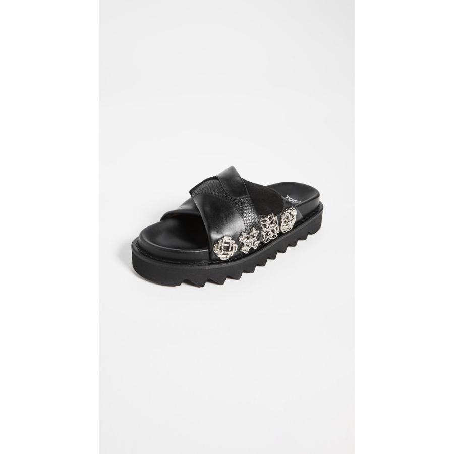 在庫限りセール トーガ Toga Pulla レディース サンダル ミュール シューズ 靴 Embellished Slides Black お歳暮 Skylanceronline Com