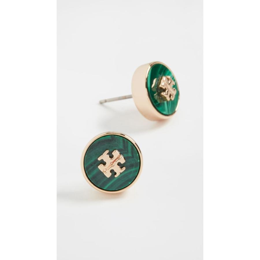 送料無料 トリー バーチ Tory Burch レディース イヤリング ピアス スタッドピアス Kira Semiprecious Circle Stud Earrings Tory Gold Malachite 超特価激安 World Of Heating De