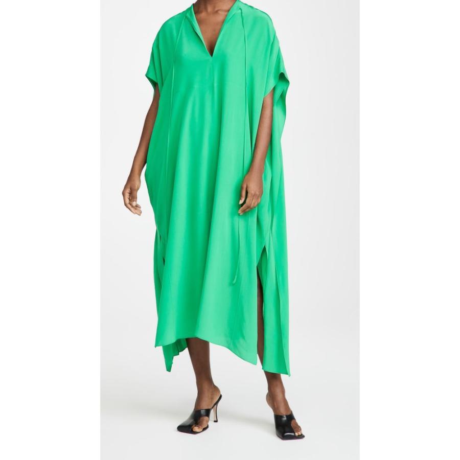 全国宅配無料 ヴィクトリア ベッカム Victoria Beckham レディース ビーチウェア ワンピース ドレス 水着 ビーチウェア Caftan Midi Dress Emerald Green 数量限定 特売 Relaxklub Eu