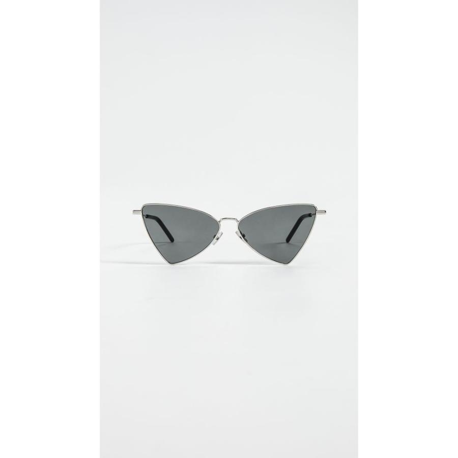 イヴ サンローラン Saint Laurent レディース メガネ サングラス Jerry Rombus Sunglasses Silver Grey Www Montessoriokullari Com