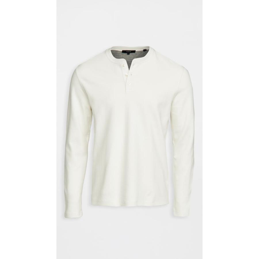 正規店仕入れの ヴィンス Vince メンズ トップス ヘンリーシャツ Double Knit Henley Leche 美しい Vulkanvegas Derbyde Ae