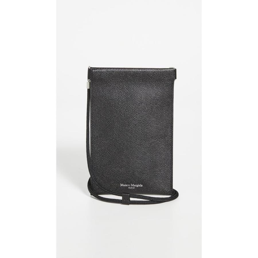 メゾン マルジェラ Maison Margiela おしゃれ メンズ Black Wallet Leather Neck 財布