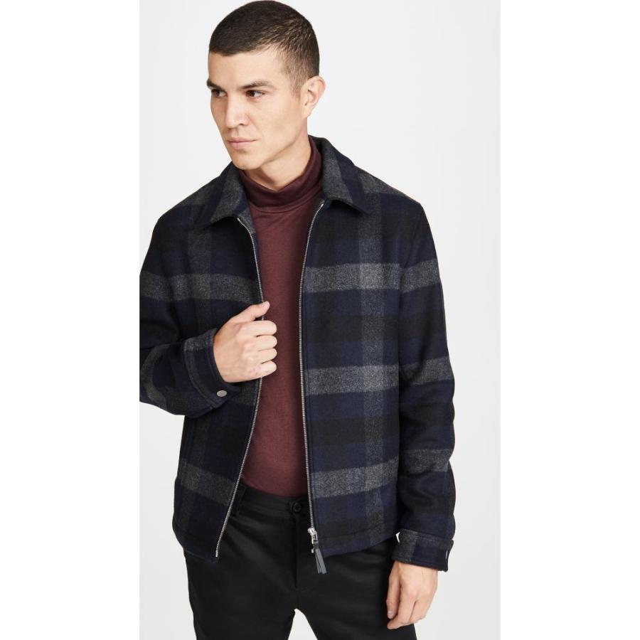 セオリー Theory メンズ ジャケット アウター Wyatt Mosaic Plaid Jacket Black Check Supersport Tn