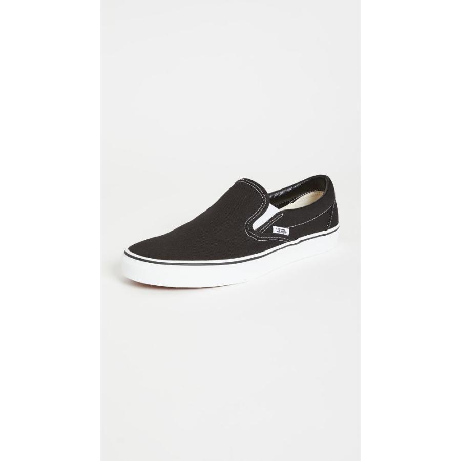 正規激安 ヴァンズ Vans メンズ スリッポン フラット スニーカー シューズ 靴 Classic Slip On Sneakers Black 安い購入 Tellosystems Com