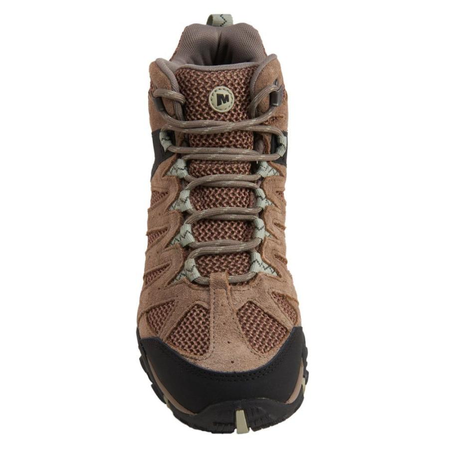 大特価品 レディース メレル ブーツ ハイキング 登山 シューズ 靴 Ydpgv Waterproof Vent Mid Merrell Leather Hiking Brindle Tea Boots Accentor 2 純正ケース付 Jeromejack Fr