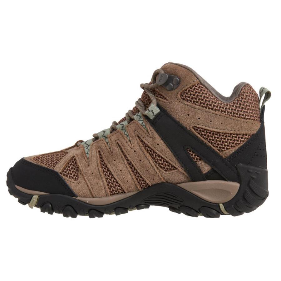大特価品 レディース メレル ブーツ ハイキング 登山 シューズ 靴 Ydpgv Waterproof Vent Mid Merrell Leather Hiking Brindle Tea Boots Accentor 2 純正ケース付 Jeromejack Fr