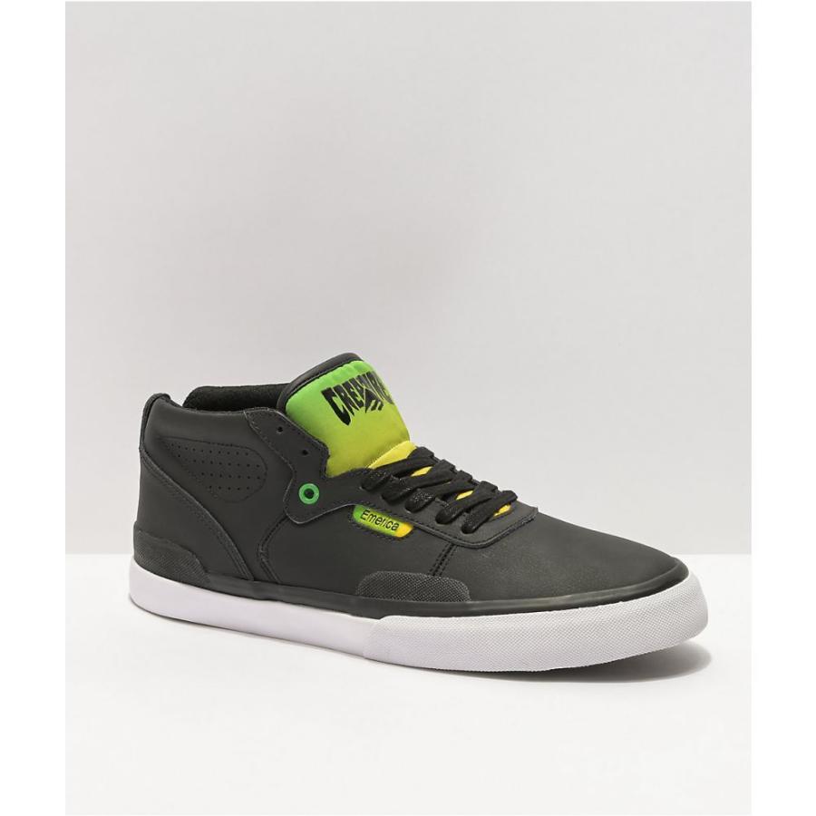 安い通販店 エメリカ Emerica メンズ スケートボード シューズ 靴 X Creature Pillar Black Green Skate Shoes Black 安い買取オンライン Www Swinggates Com