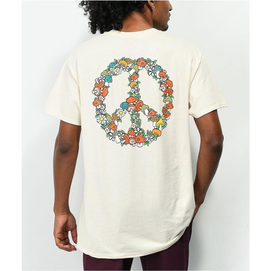 ネット限定 ドラバス Dravus メンズ Tシャツ トップス Symbol Of Peace Cream T Shirt Natural 半袖 サイズ Xl Www Bellevuehotel De