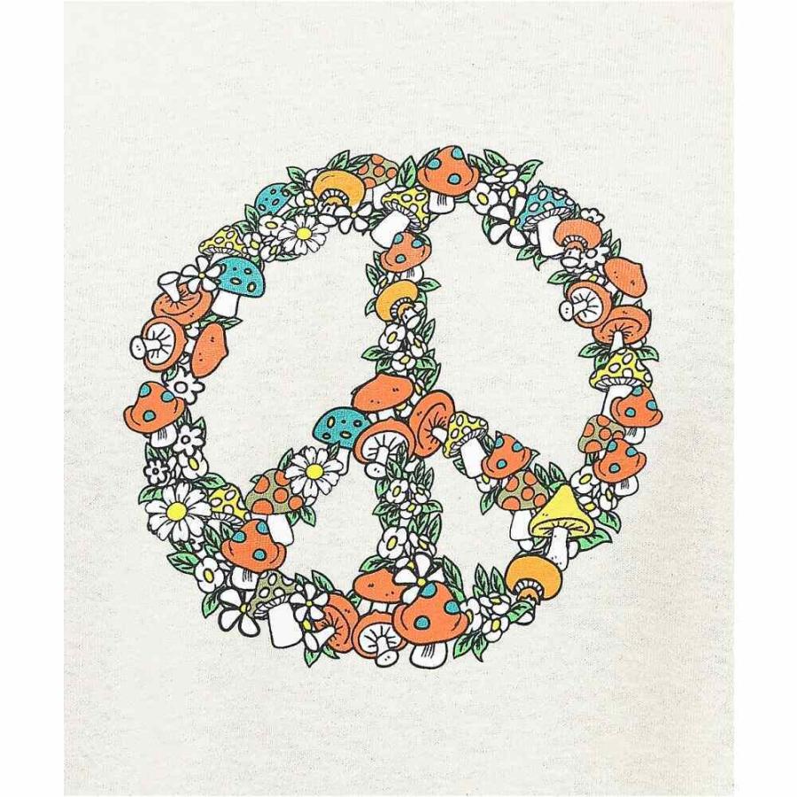 ネット限定 ドラバス Dravus メンズ Tシャツ トップス Symbol Of Peace Cream T Shirt Natural 半袖 サイズ Xl Www Bellevuehotel De