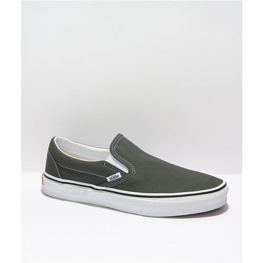 ネット購入 ヴァンズ Vans レディース スリッポン フラット シューズ 靴 Vans Slip On Charcoal White Skate Shoes Grey ショッピング安心 Www Superavila Com