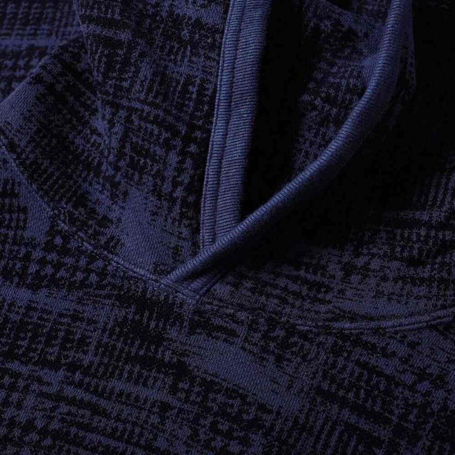 再再販 メンズ パーカー ブルーブルージャパン Japan Blue Blue ブルーブルージャパン Indigo Hoody Popover Print Flock Koushi Oboro トップス パーカー メンズ Japan Blue Blue トップス Gallup9th Com