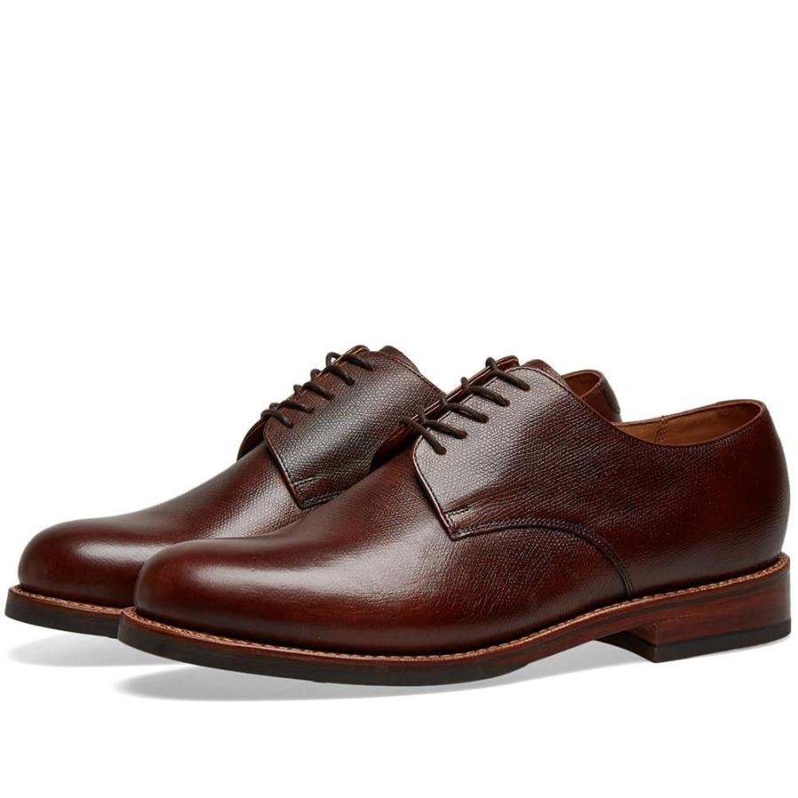 グレンソン Grenson メンズ 革靴 ビジネスシューズ ダービーシューズ シューズ 靴 Curt Dainite Sole Derby Shoe Dark Brown Hand Painted Grain Prettyfunnyballoons Com